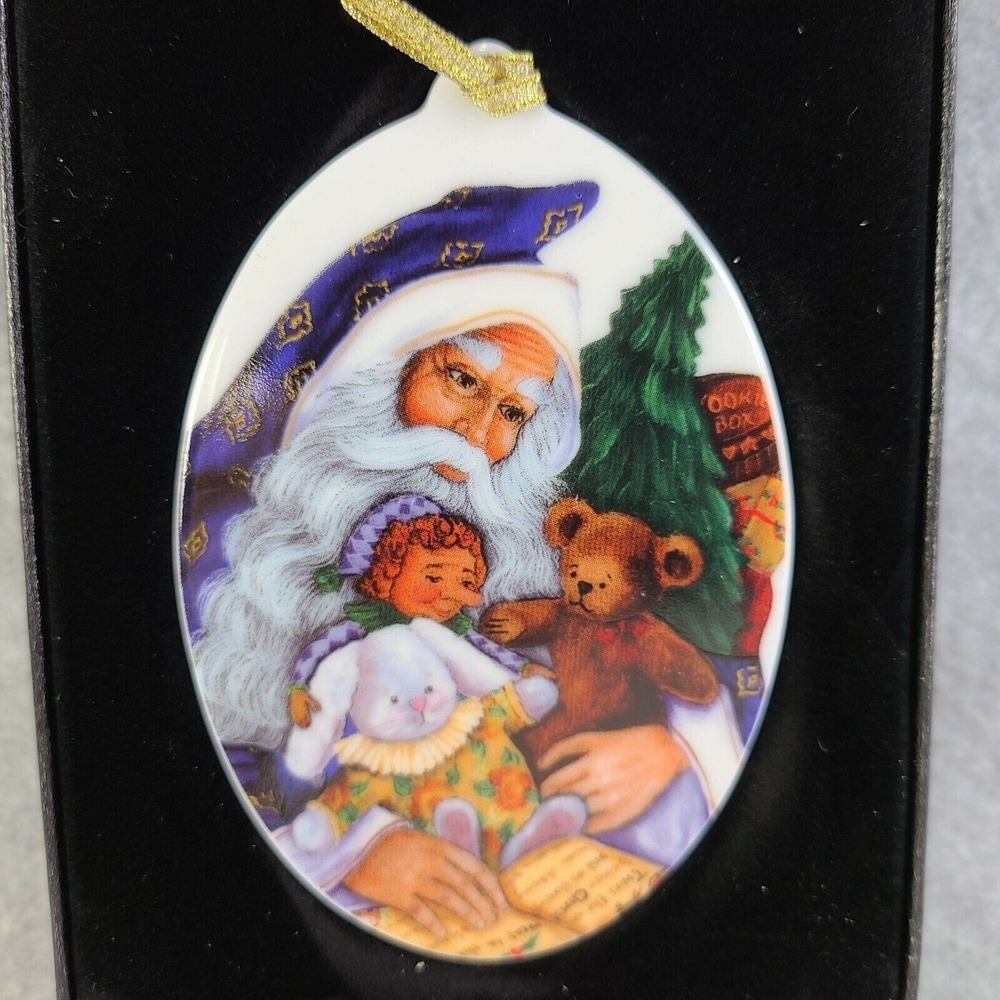 Pipkas Christmas Ornament Storytime Santa Claus Design 40008 With Box Vintage